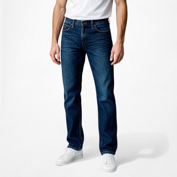 Apt. 9 Dark Wash Low Rise Slim Fit Straight Leg Denim Jeans Size 29 - Picture 2 of 7